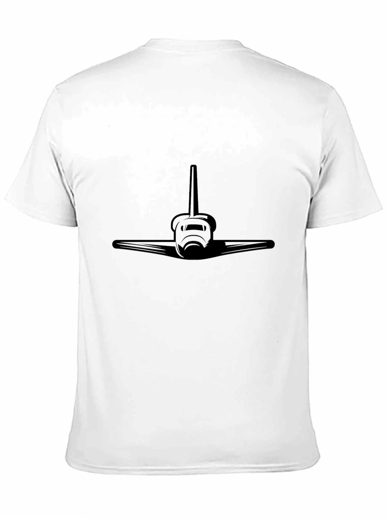 Space Shuttle Graphic Tee - Bold Black Shirt