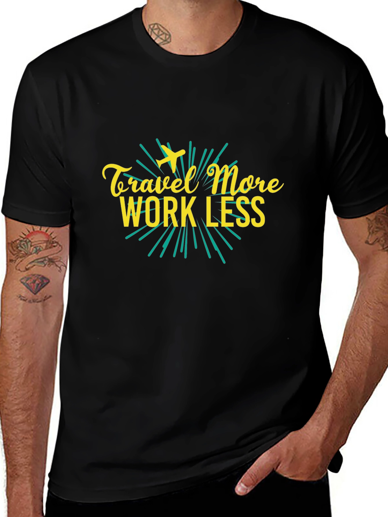 Travel More Work Less Graphic Tee