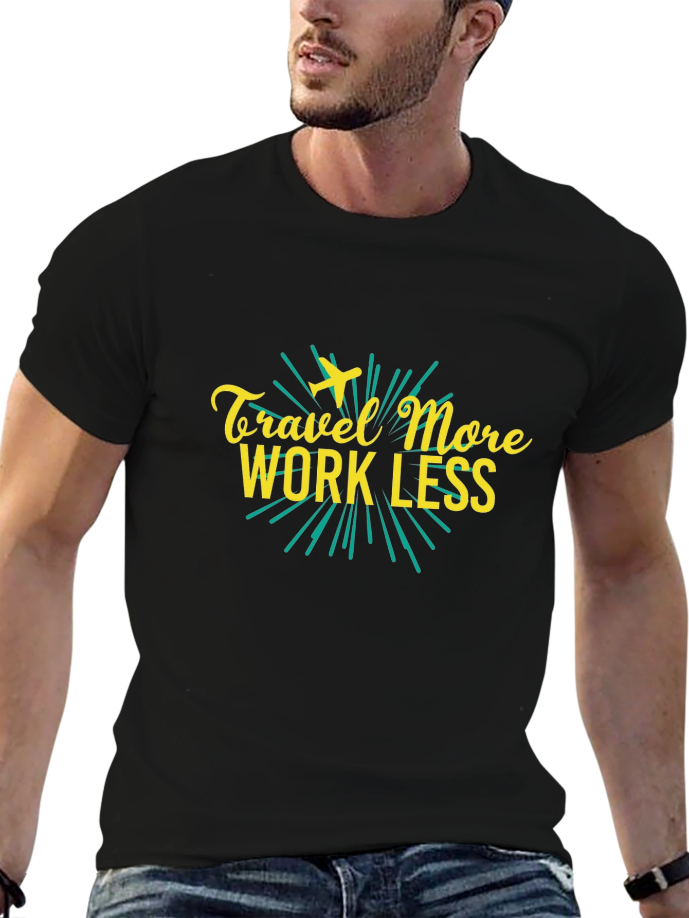 Travel More Work Less Graphic Tee