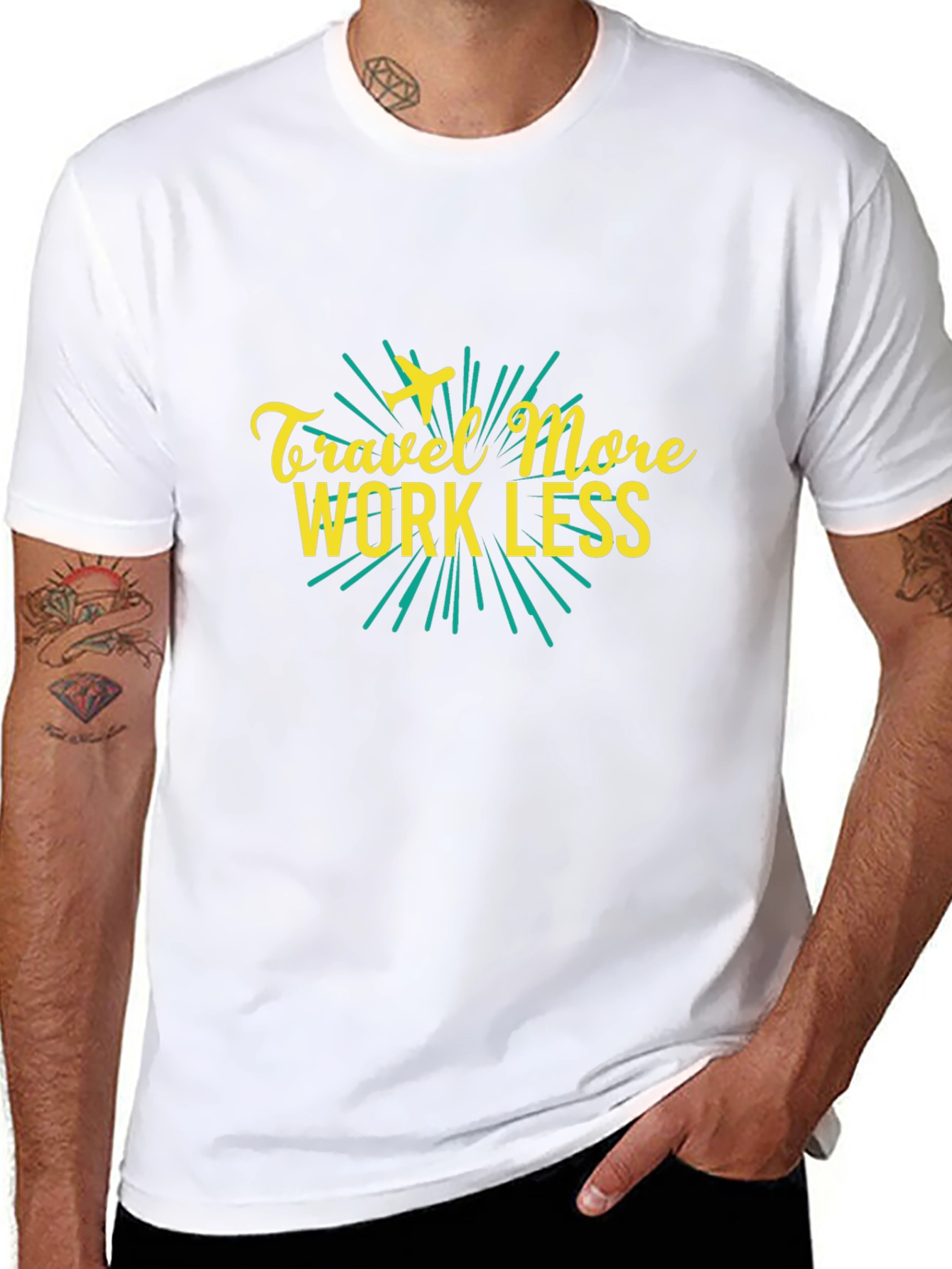 Travel More Work Less Graphic Tee