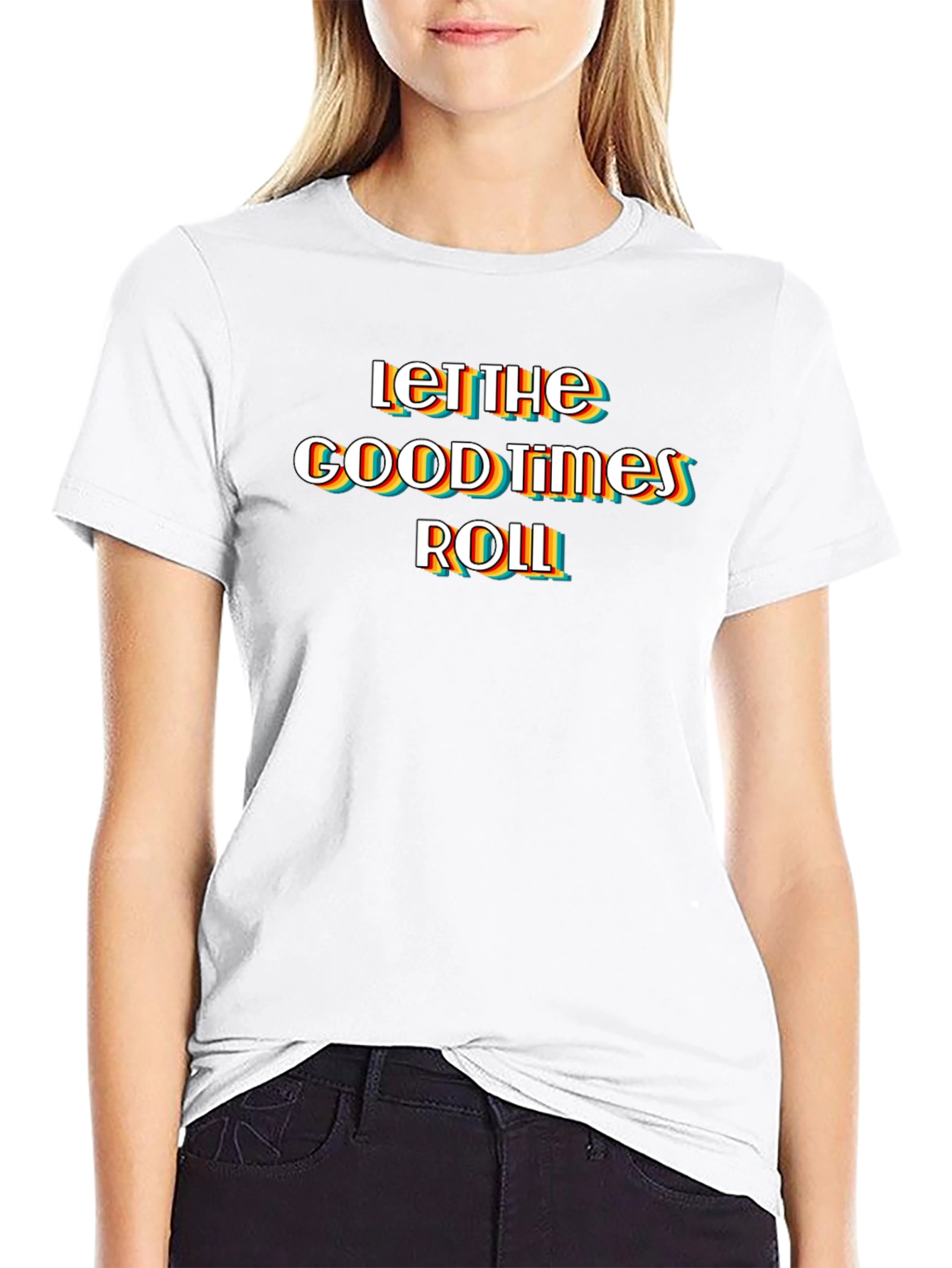 Let The Good Times Roll Black Graphic Tee