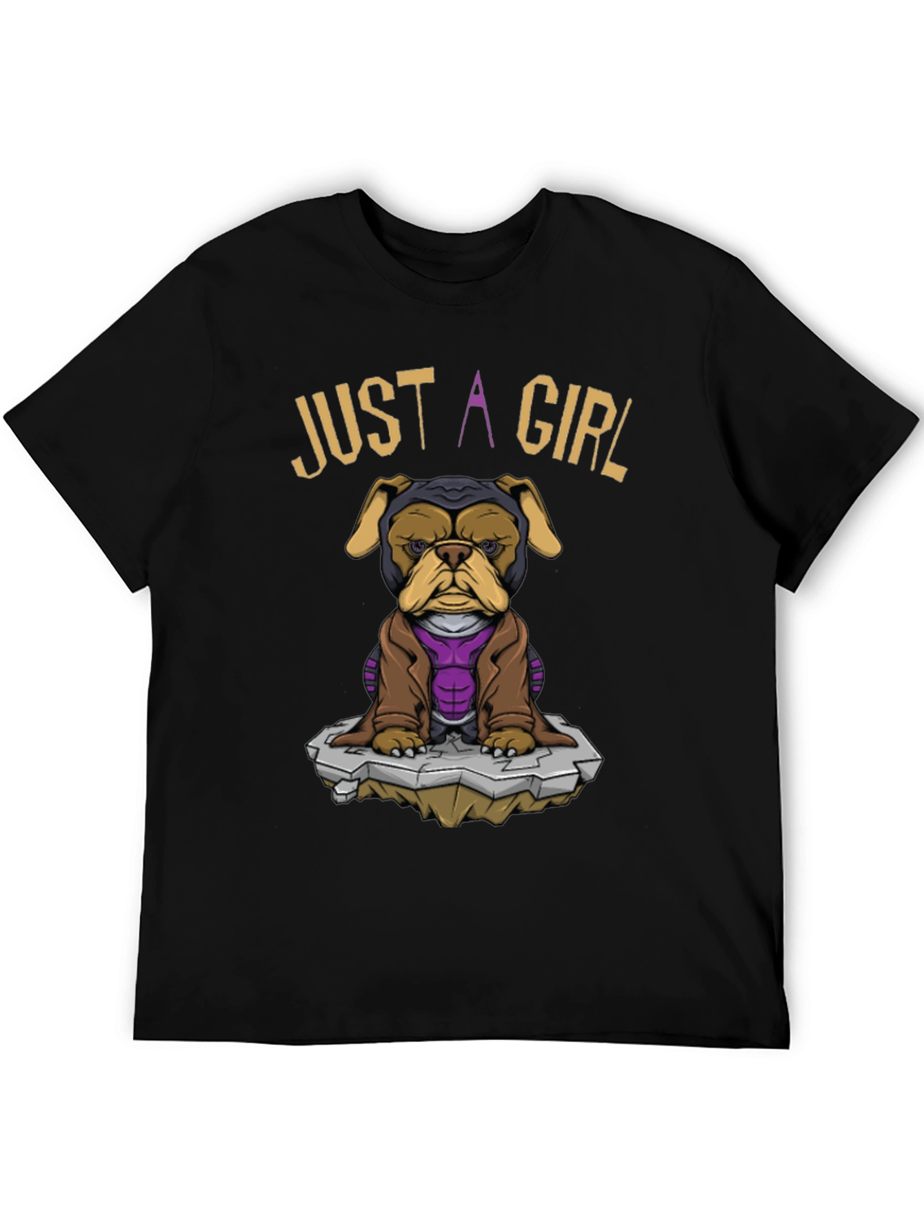 Just A Girl Dog T-Shirt - Superhero Pet Tee