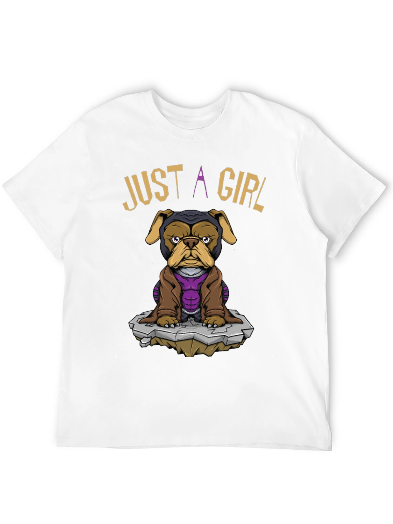 Just A Girl Dog T-Shirt - Superhero Pet Tee
