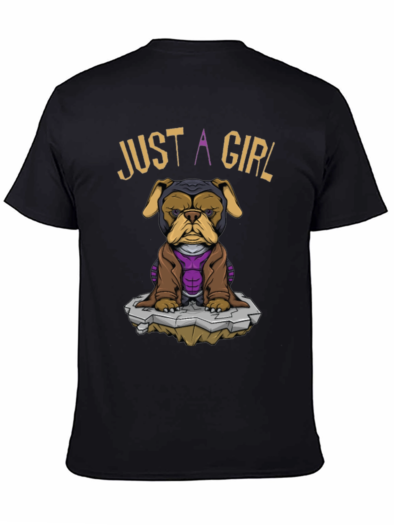 Just A Girl Dog T-Shirt - Superhero Pet Tee