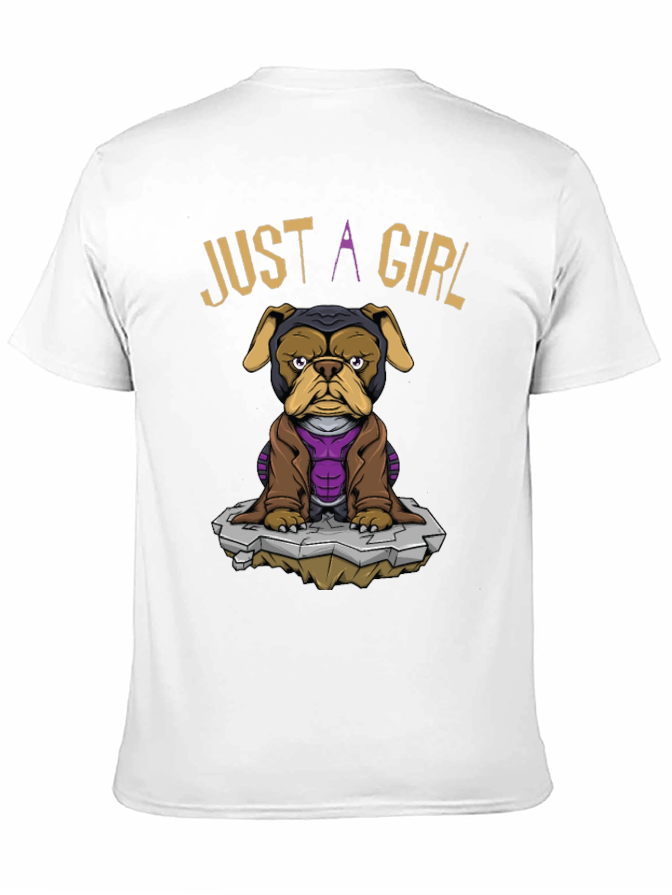 Just A Girl Dog T-Shirt - Superhero Pet Tee