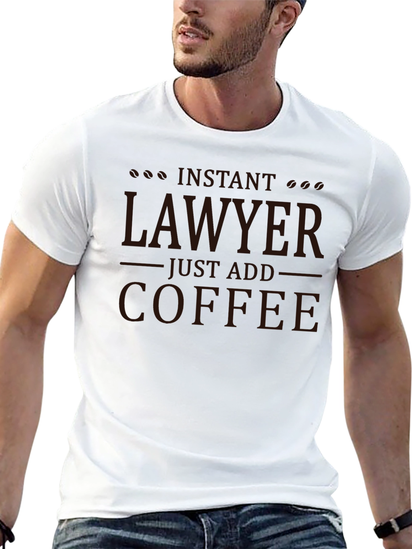 Instant Lawyer Just Add Coffee Graphic Tee