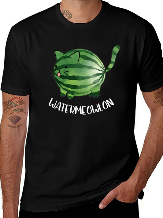 Watermeowlon Cat Graphic T-Shirt