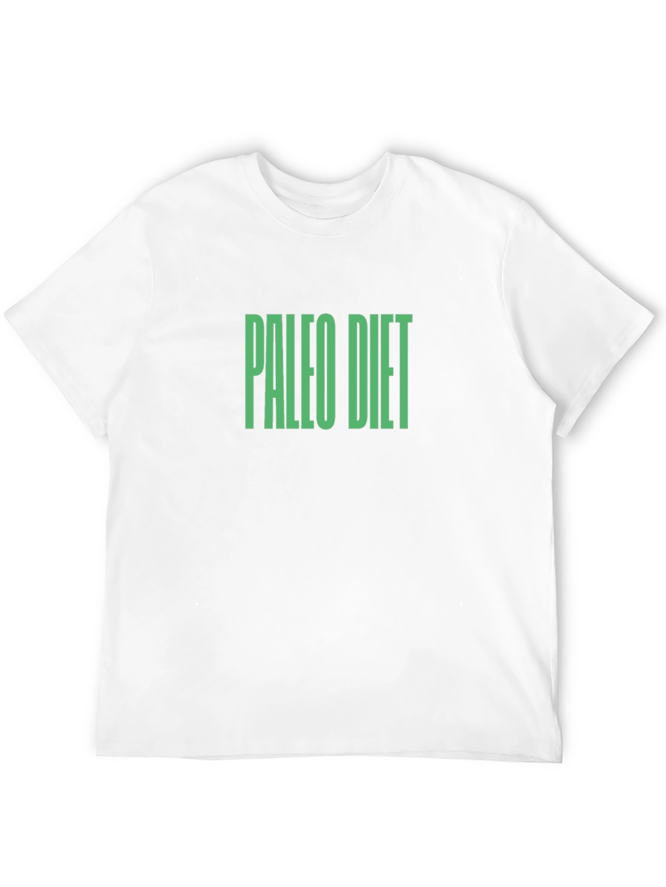 Paleo Diet T-Shirt - Bold Green Text