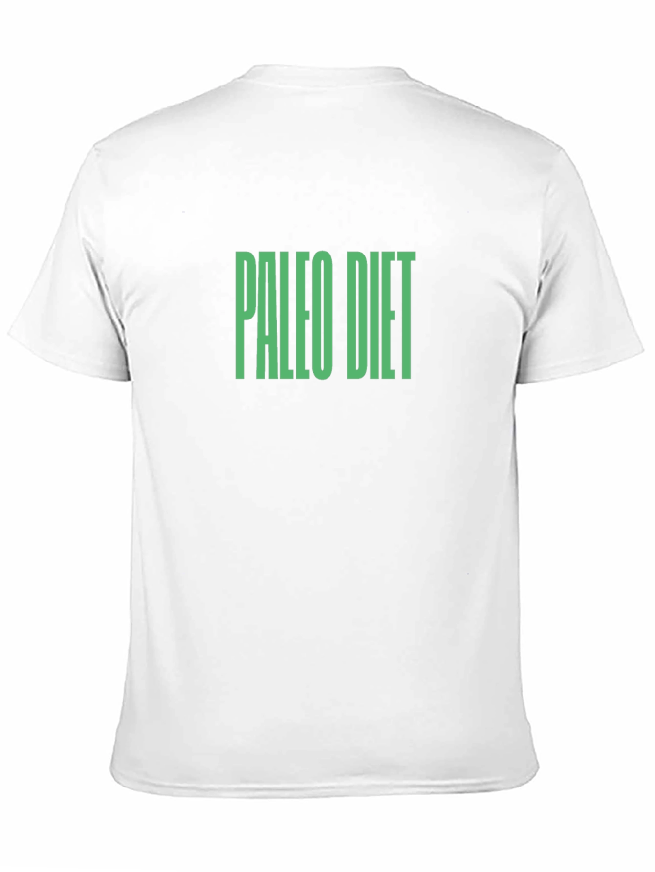 Paleo Diet T-Shirt - Bold Green Text
