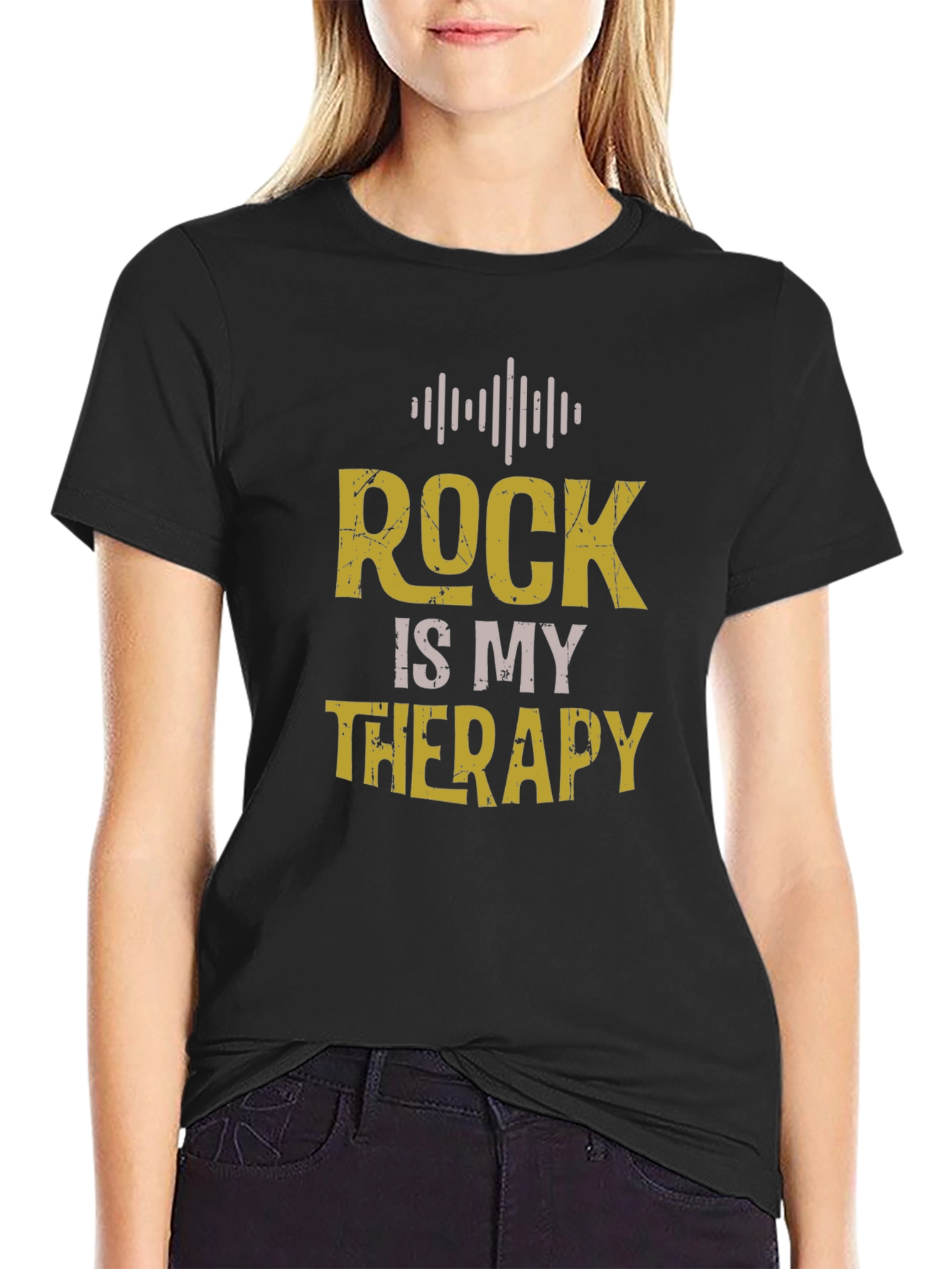 Rock Is My Therapy Graphic T-Shirt