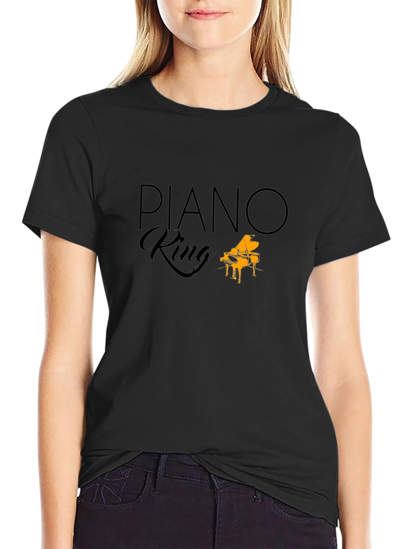 Piano King Graphic Tee - Music Lovers T-Shirt