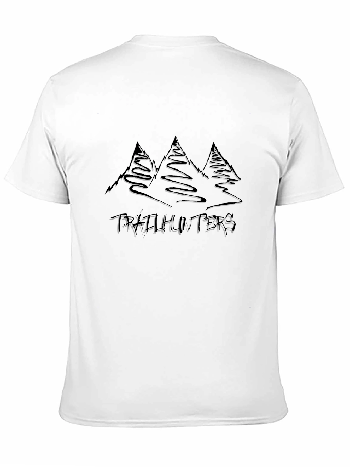 Trailhunters Black T-Shirt - Mountain Adventure