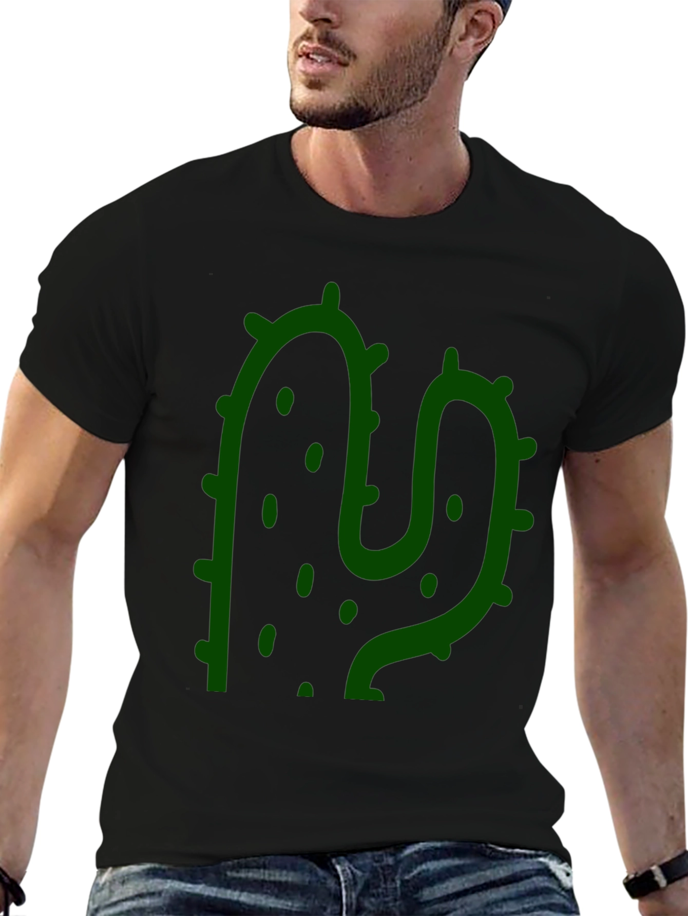 Cactus Graphic Black T-Shirt