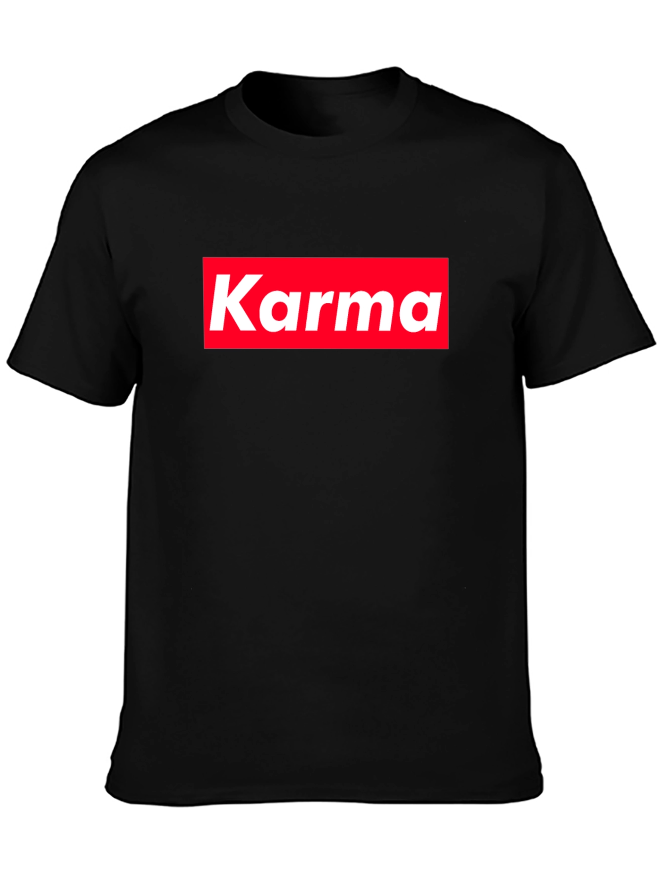 Karma Tee - Red Box Logo - Trendy Style