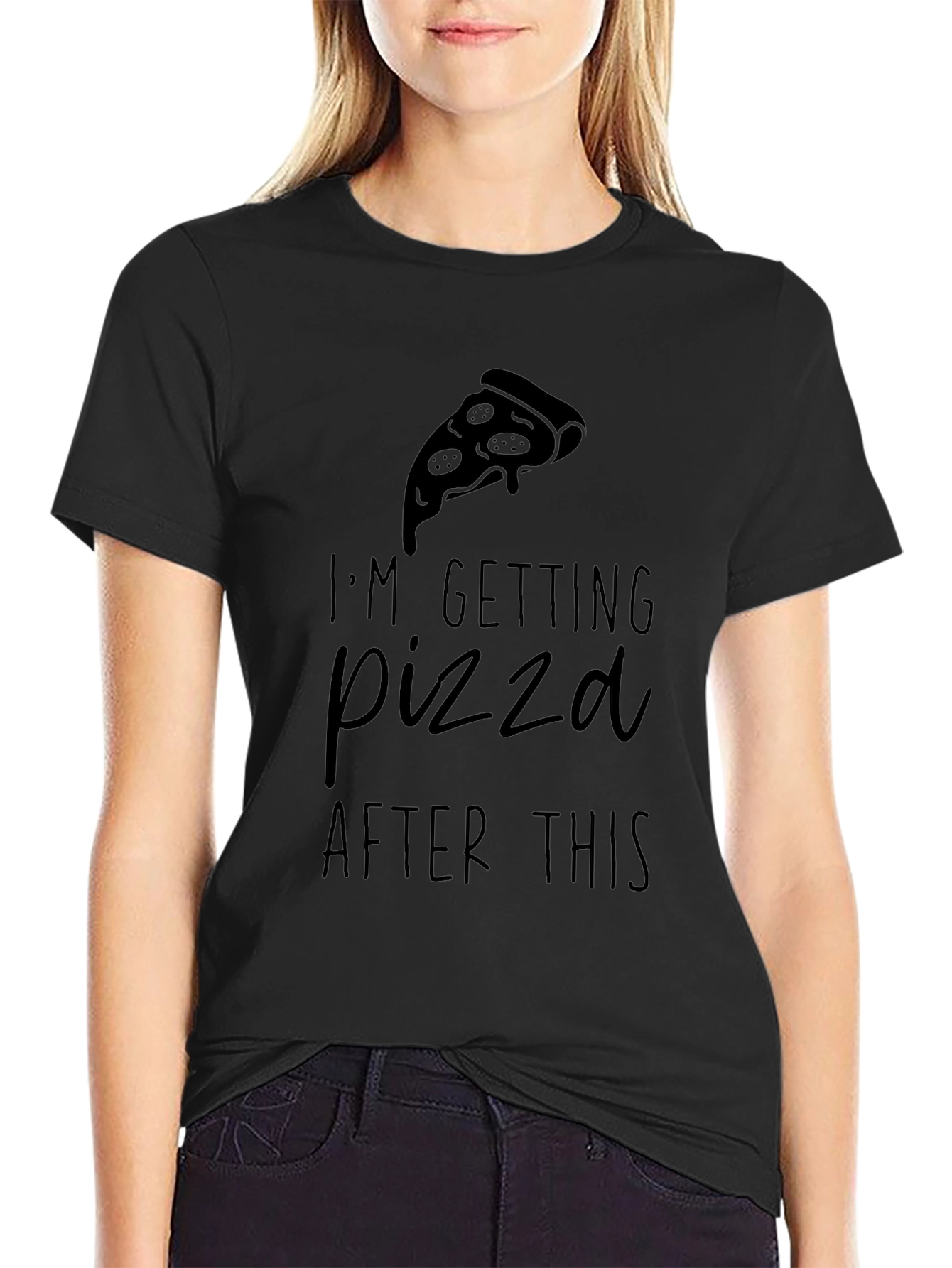 Pizza After This Graphic Tee - Black Comfort