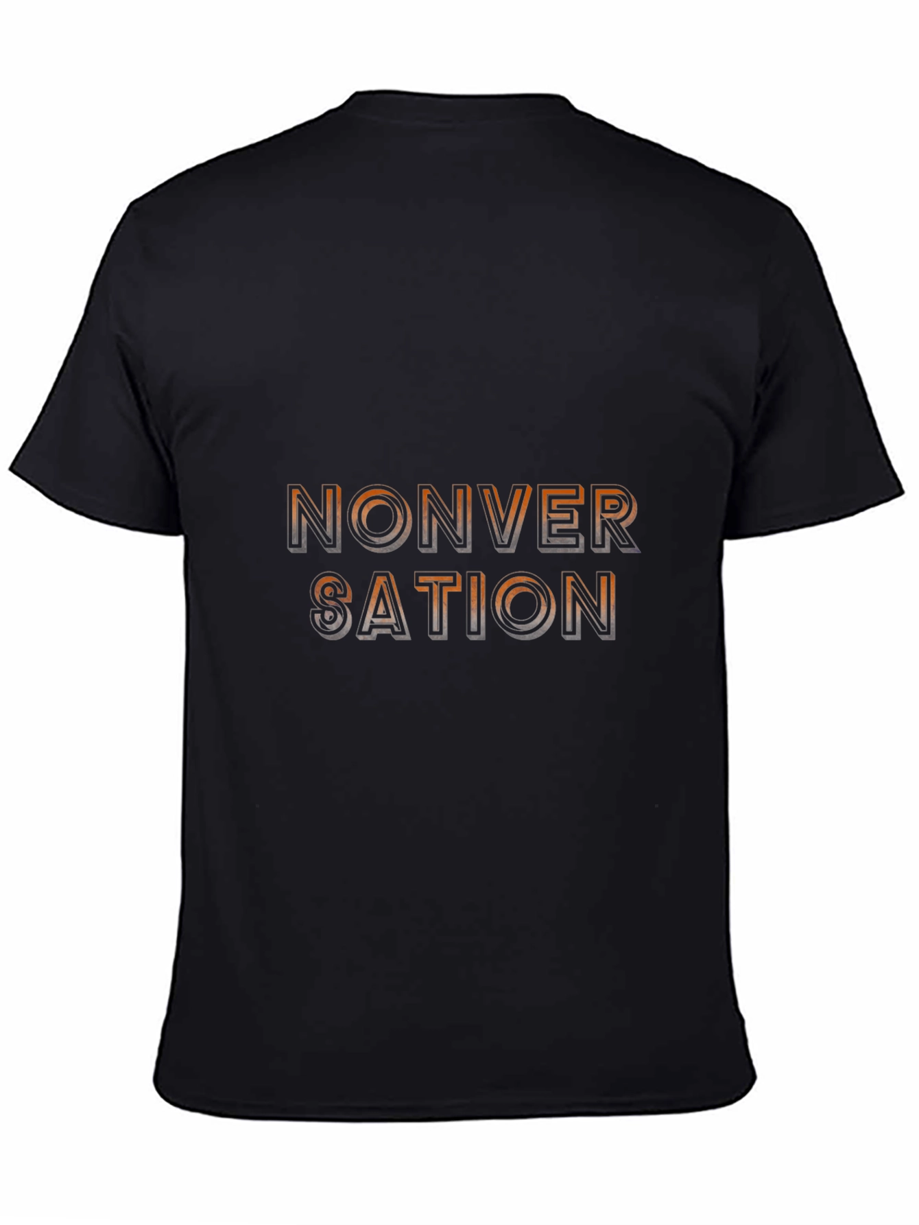 Nonversation Graphic Tee - Black Cotton Casual Shirt