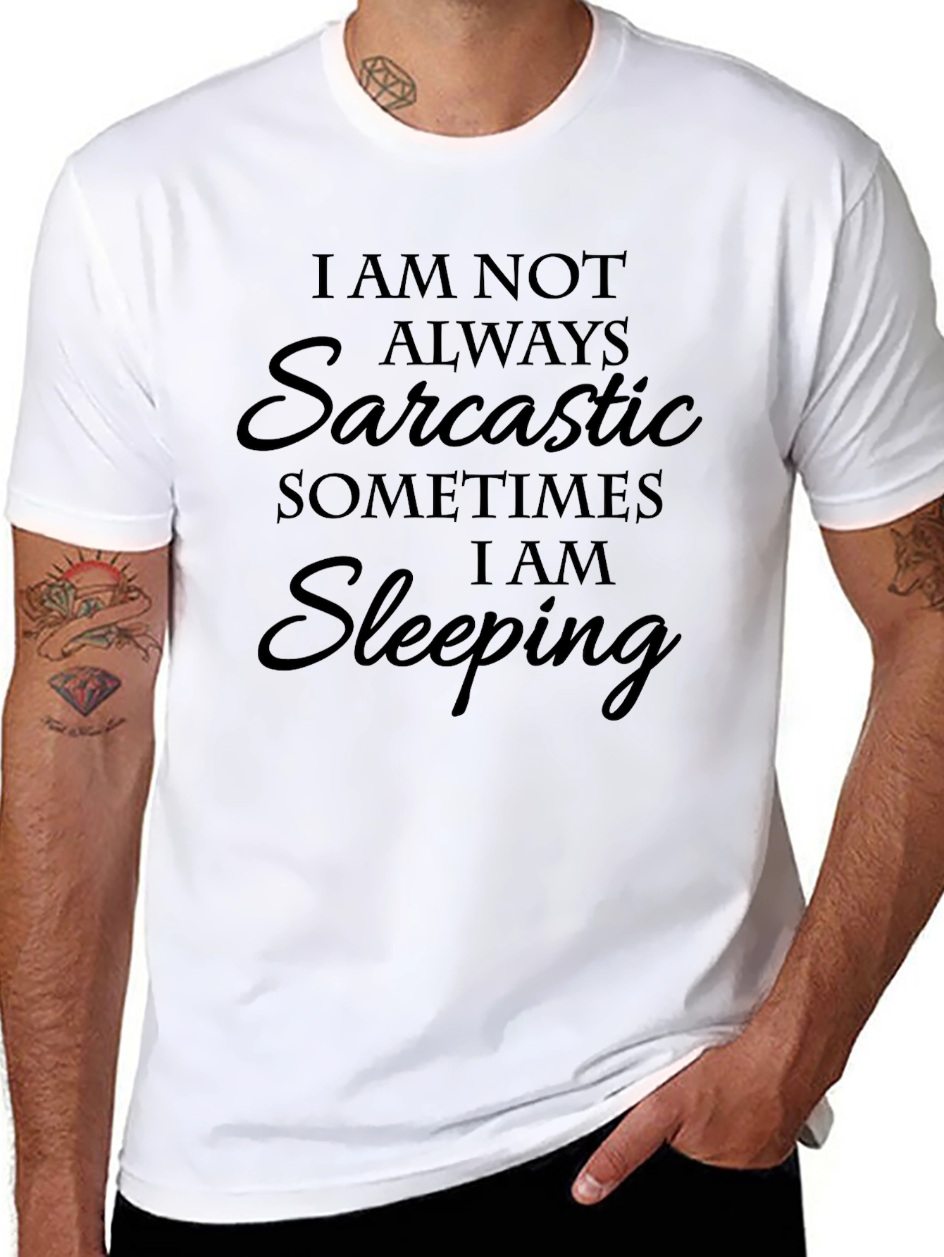 Sarcastic Sleeping T-Shirt - Funny Graphic Tee