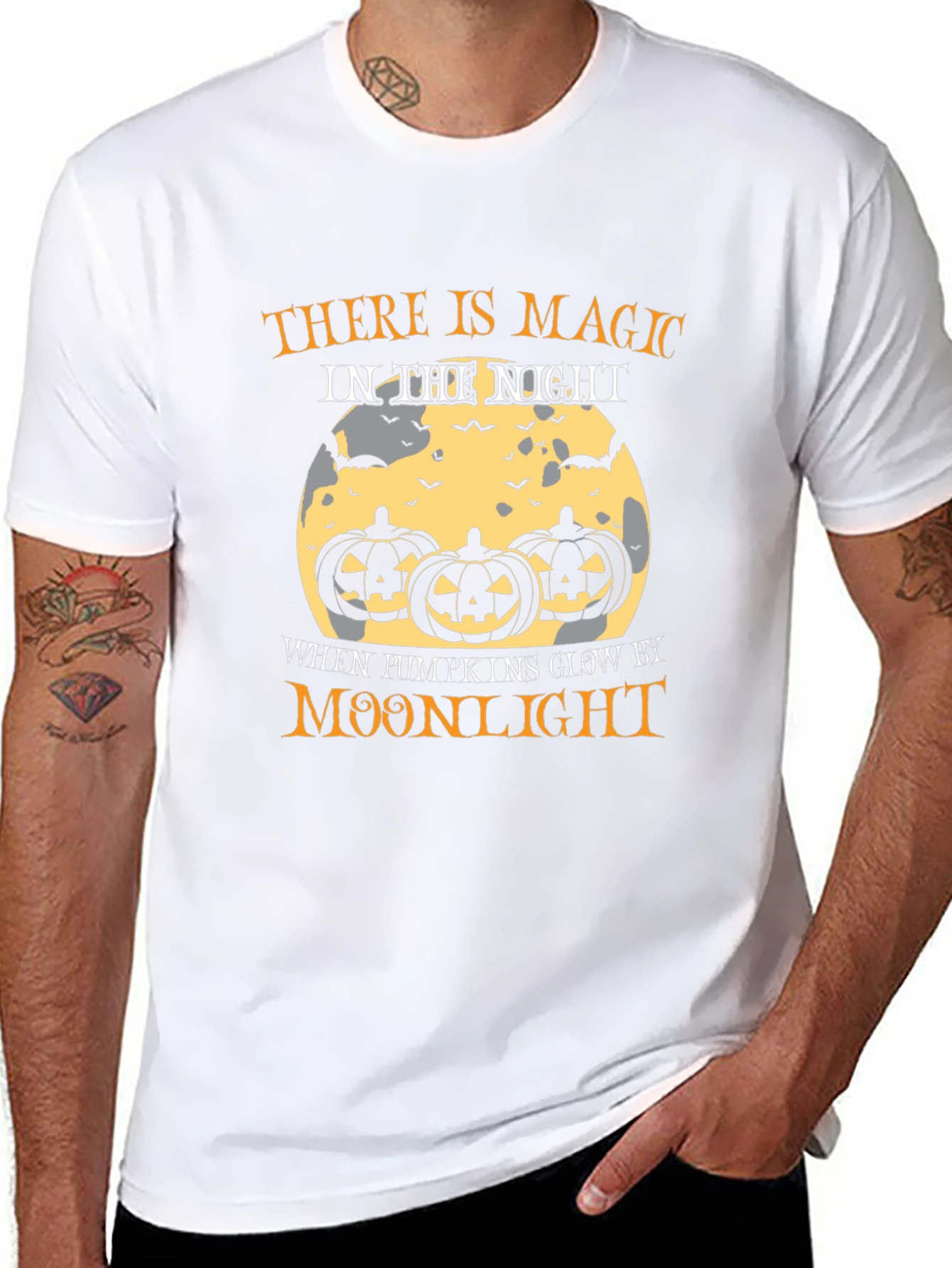 Halloween Magic Moonlight Pumpkin T-Shirt