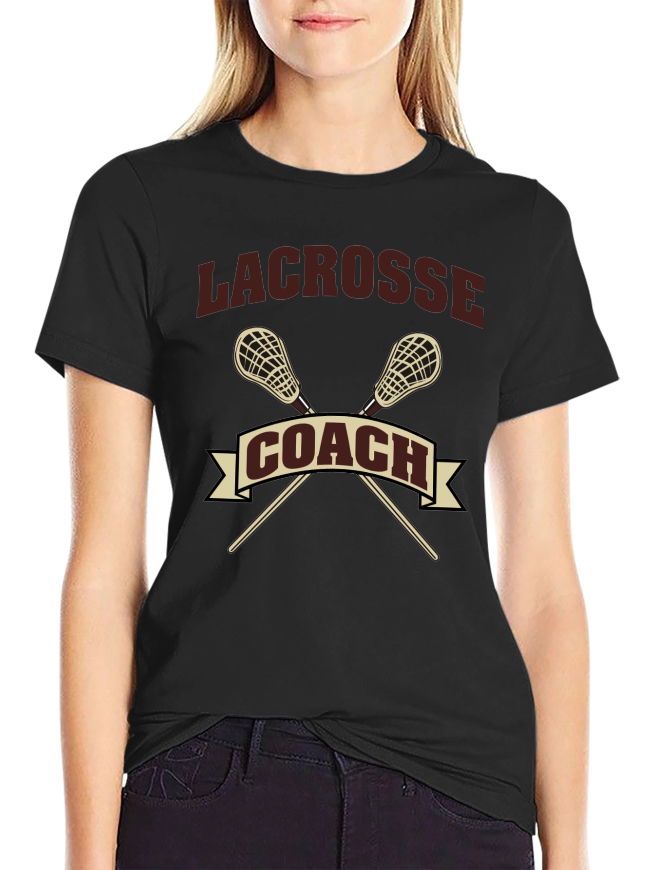Lacrosse Coach T-Shirt - Sporty Graphic Tee