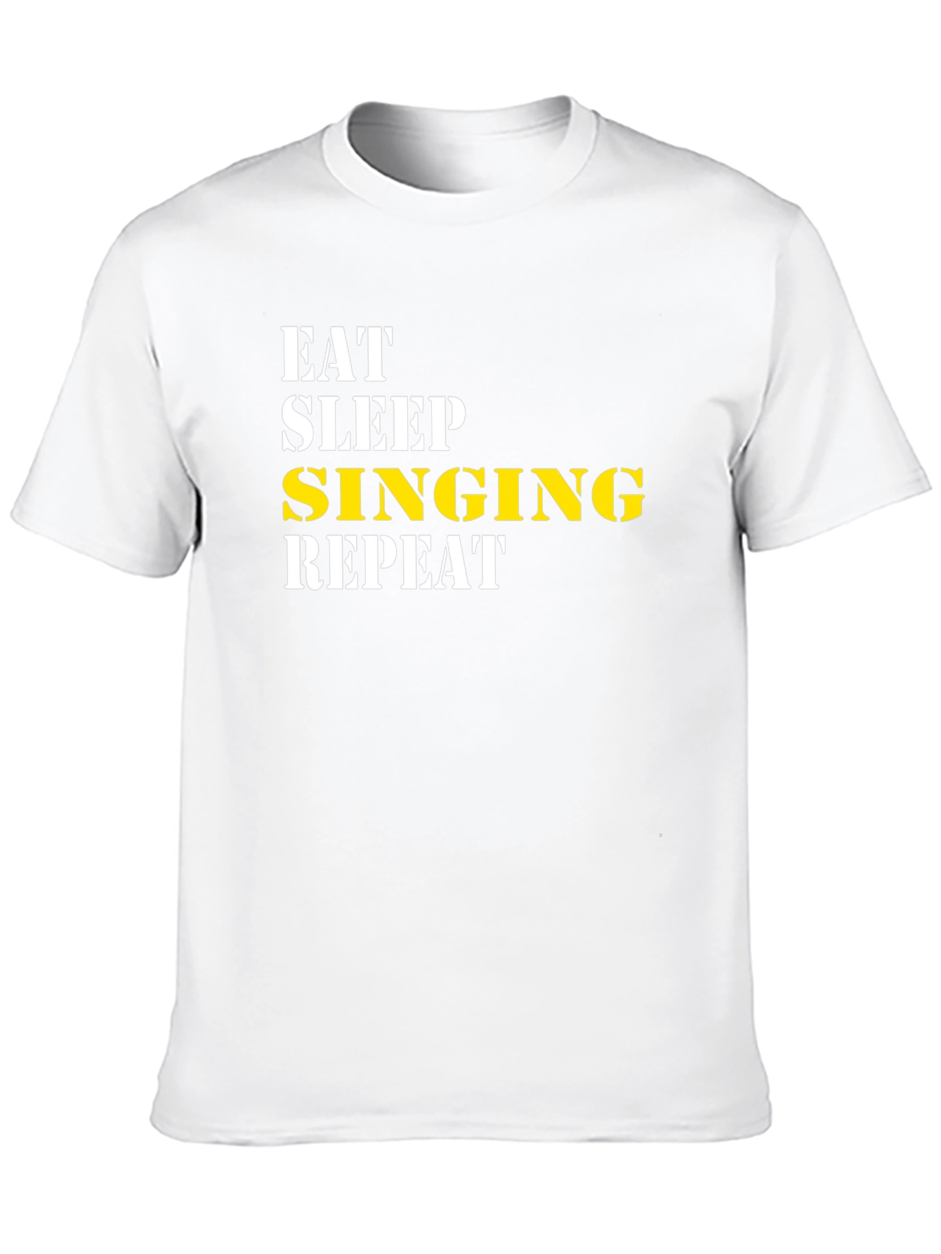 Eat Sleep Singing Repeat Graphic Tee