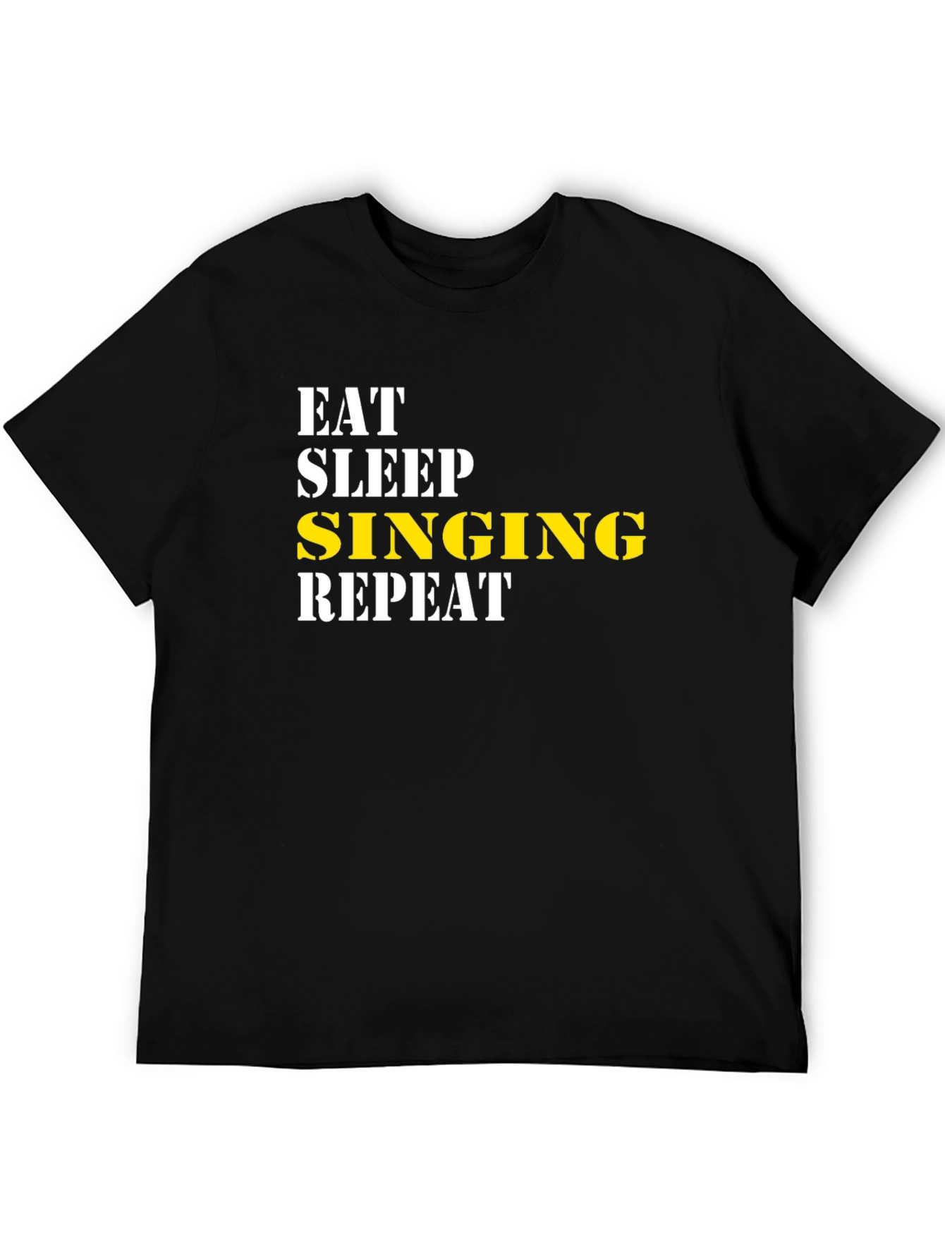 Eat Sleep Singing Repeat Graphic Tee