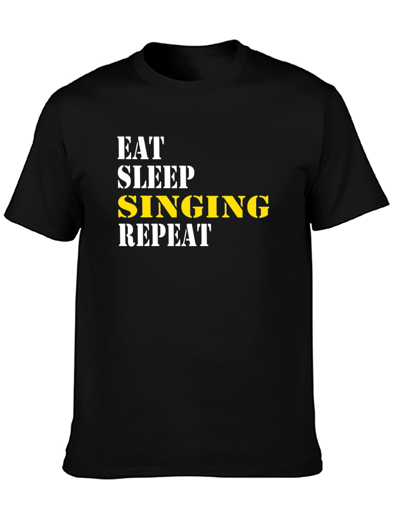 Eat Sleep Singing Repeat Graphic Tee