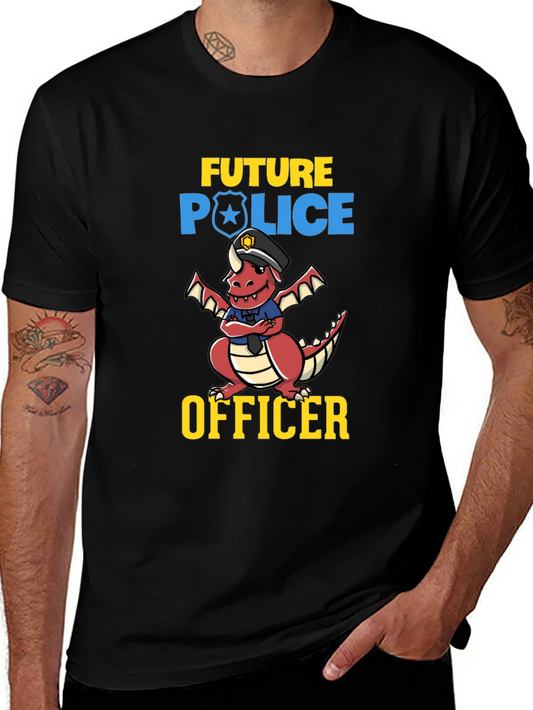 Future Police Officer Dragon T-Shirt