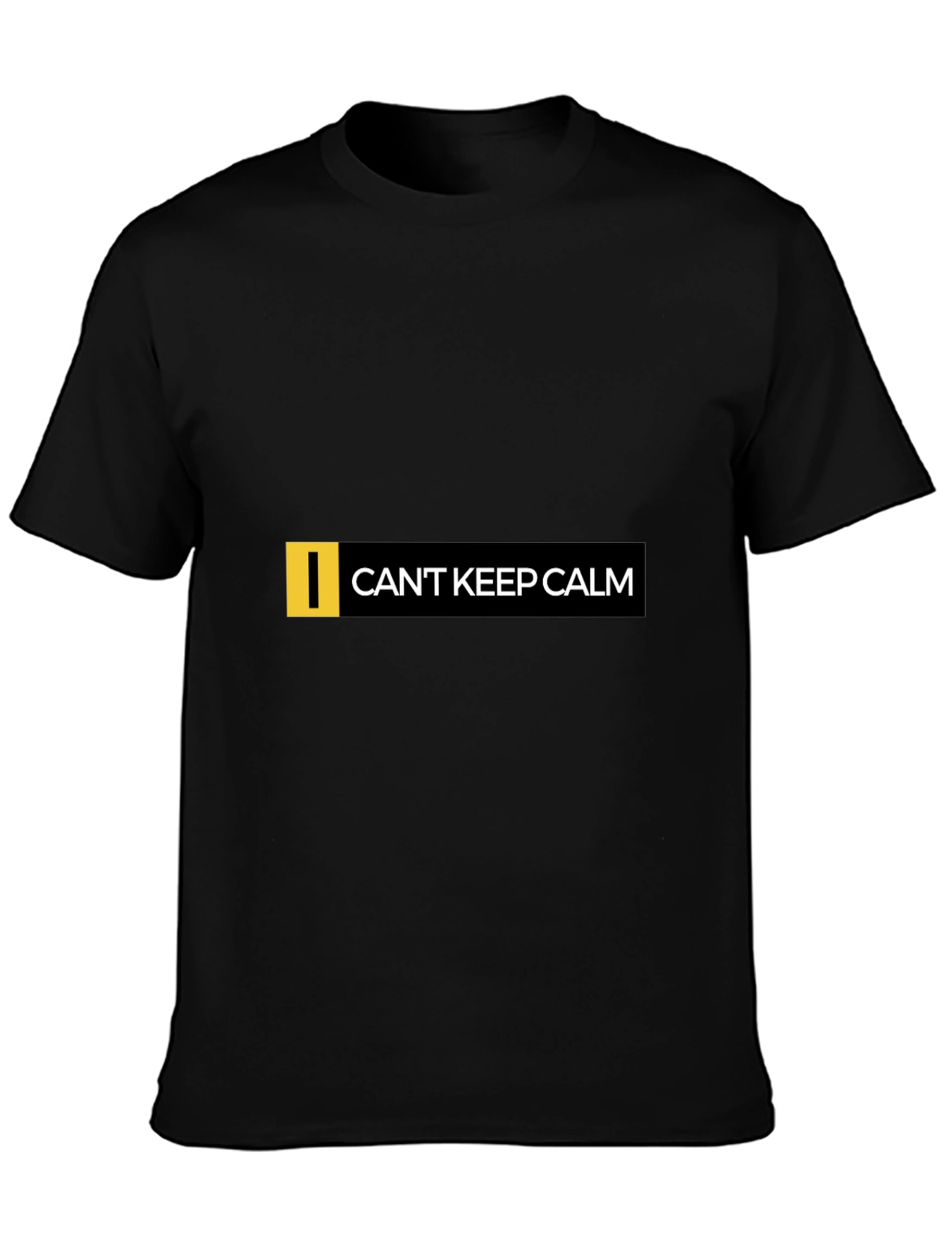 Cant Keep Calm Graphic Black T-Shirt