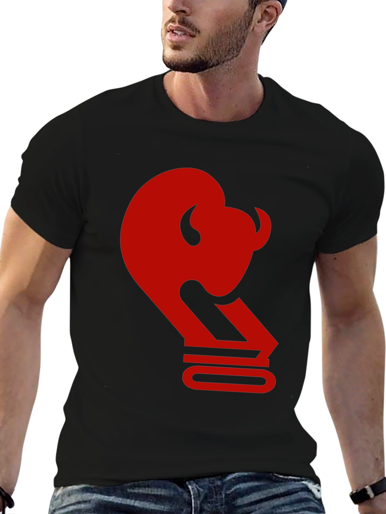 Bold Bison Graphic Tee - Black
