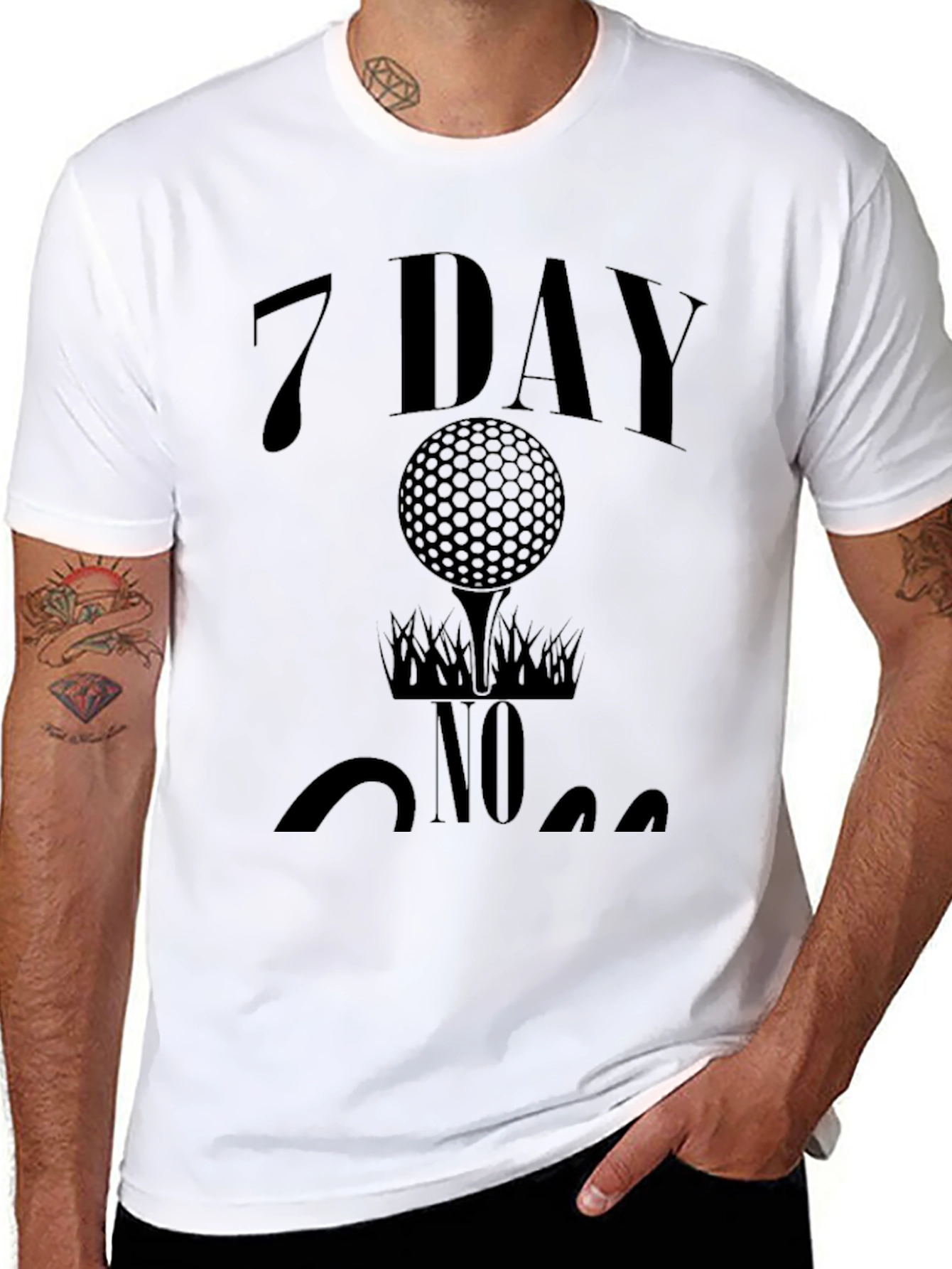 7 Day No Divot Golf Graphic Tee