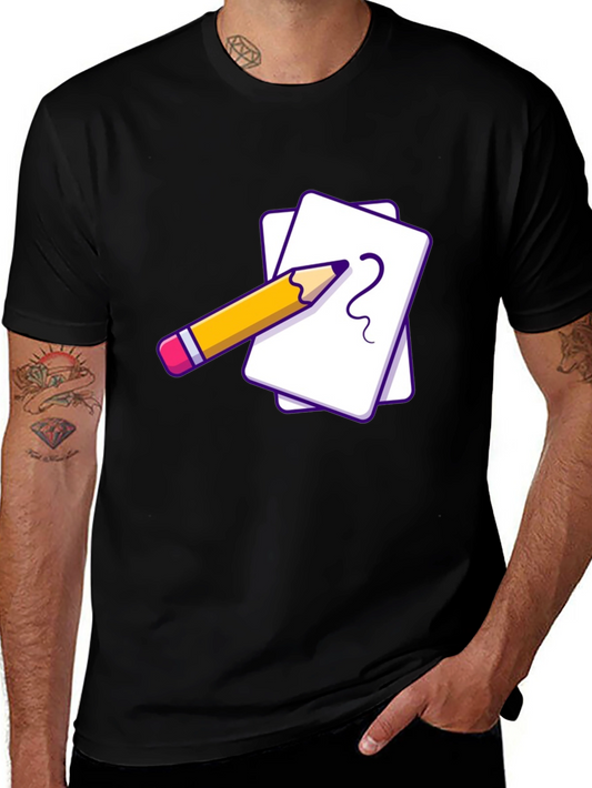 Creative Sketch Tee - Black Graphic T-Shirt