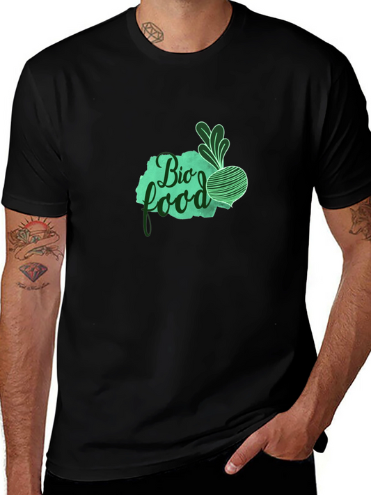 Bio Food Graphic Tee - Eco-Friendly Style