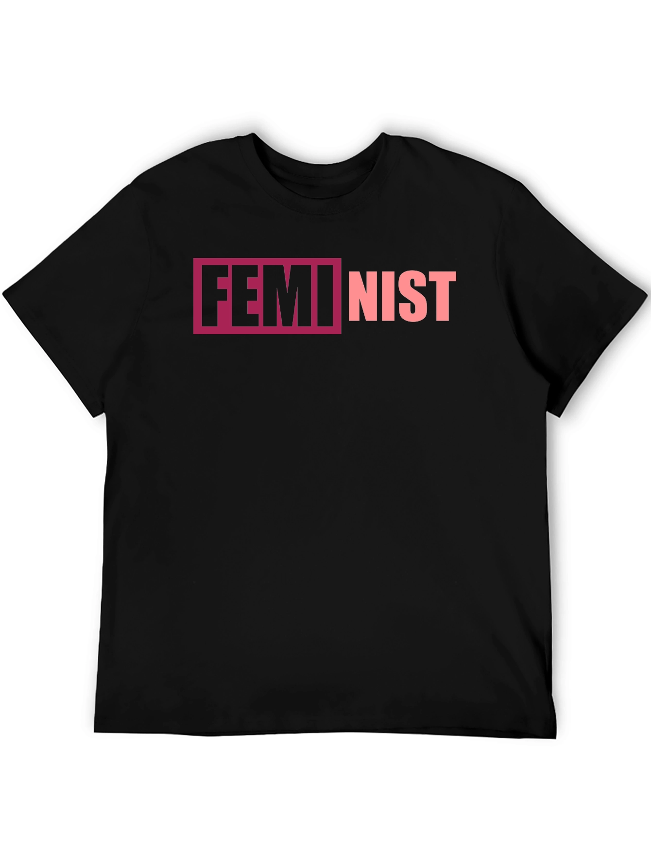 Feminist Graphic Tee - Black Cotton T-Shirt