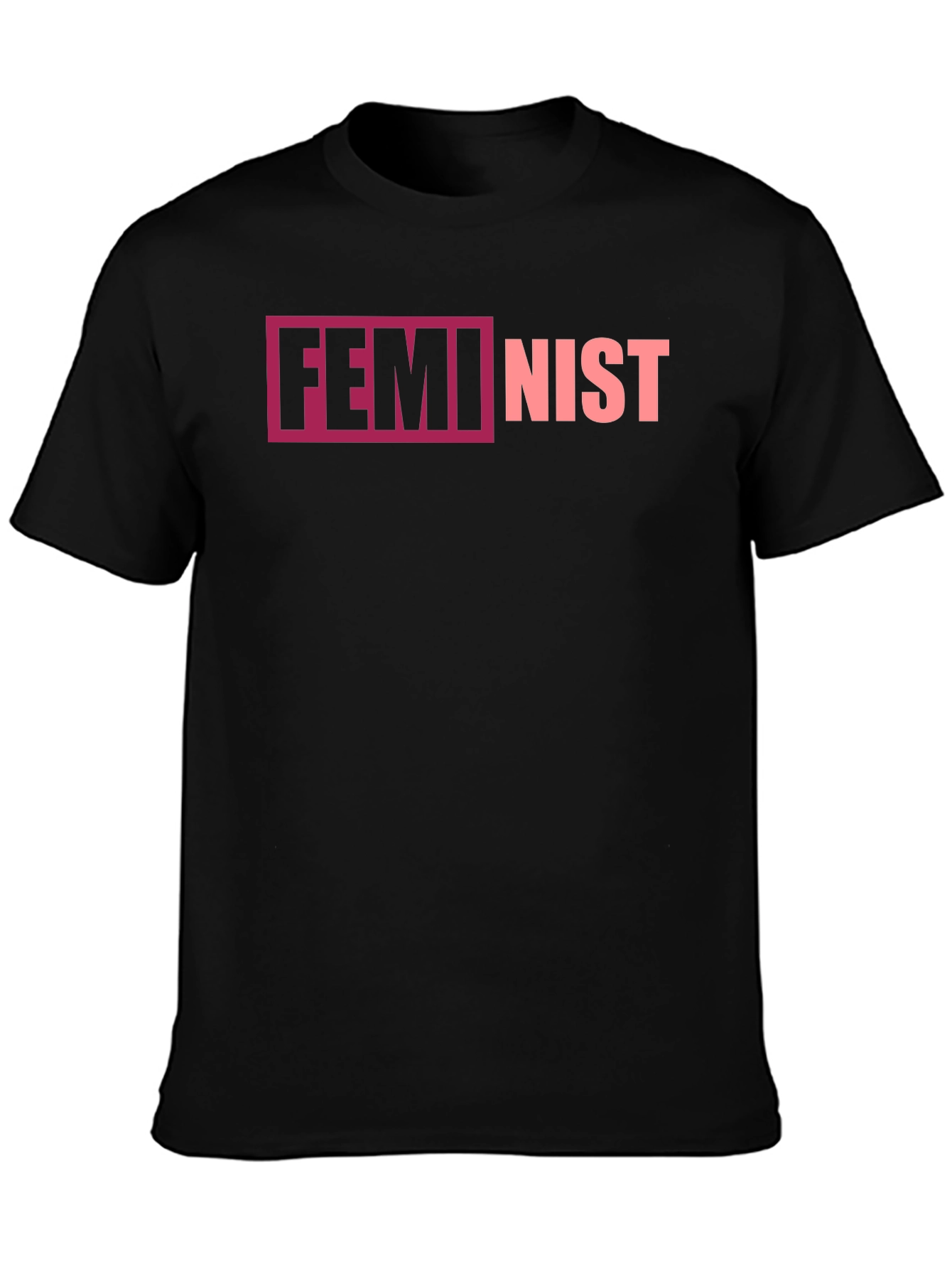 Feminist Graphic Tee - Black Cotton T-Shirt