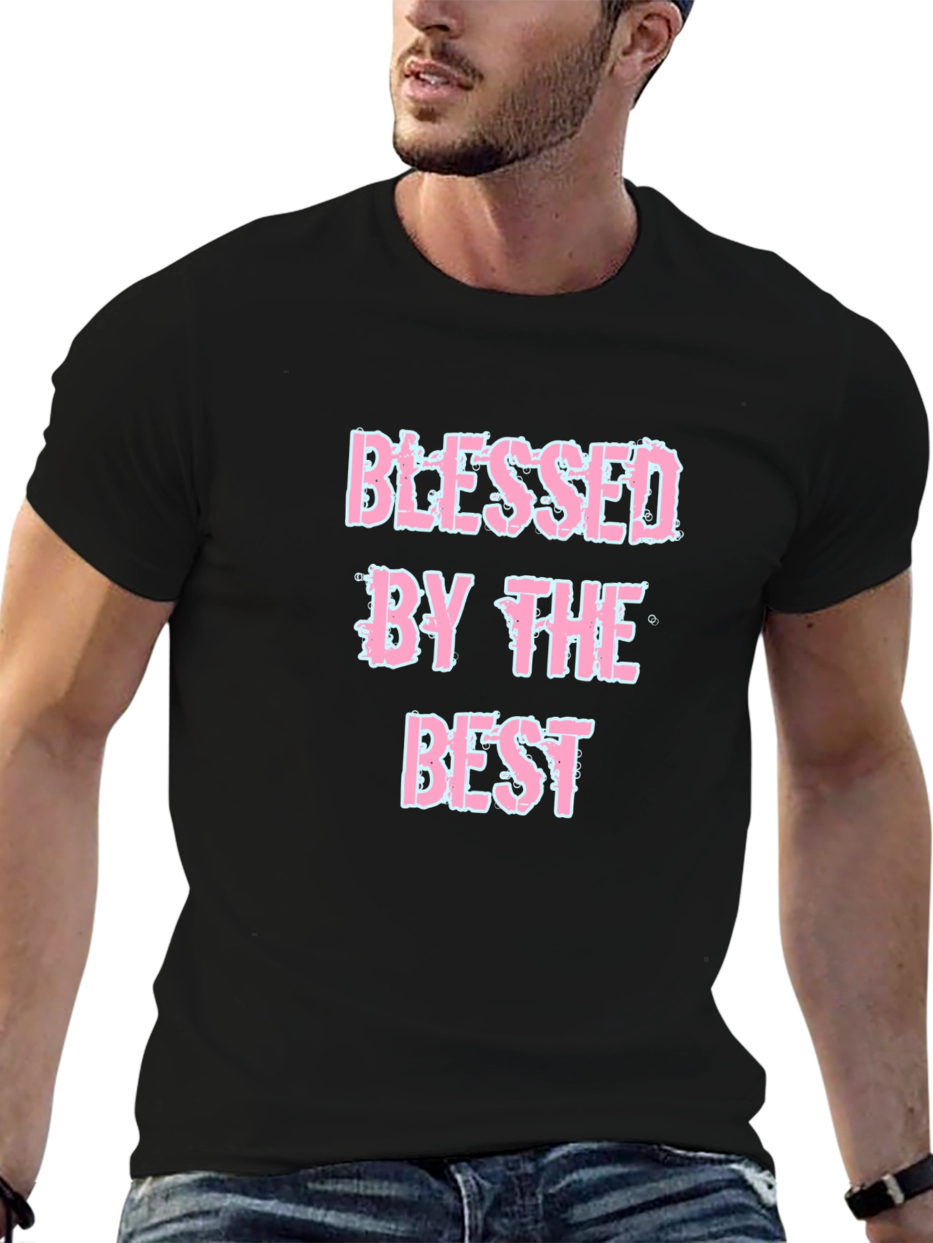 Blessed By The Best Black T-Shirt