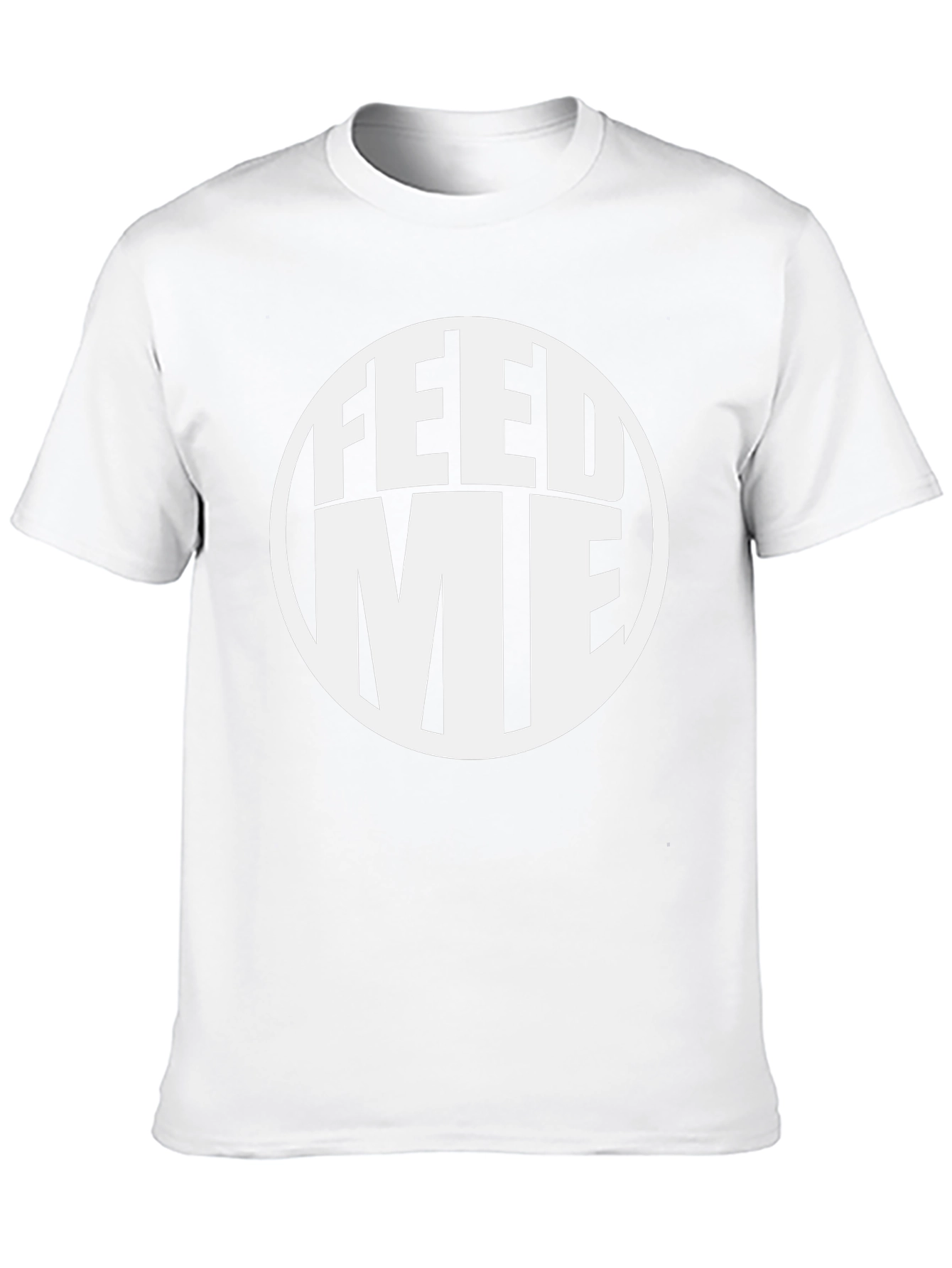 Feed Me Graphic Tee - Black Casual T-Shirt