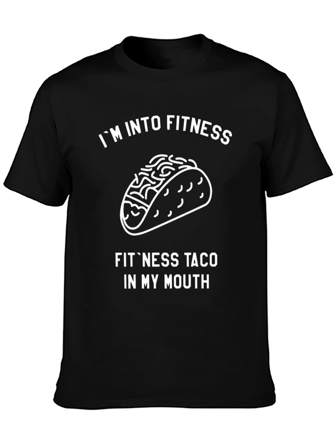 Fitness Taco Graphic Tee - Mens Black T-Shirt