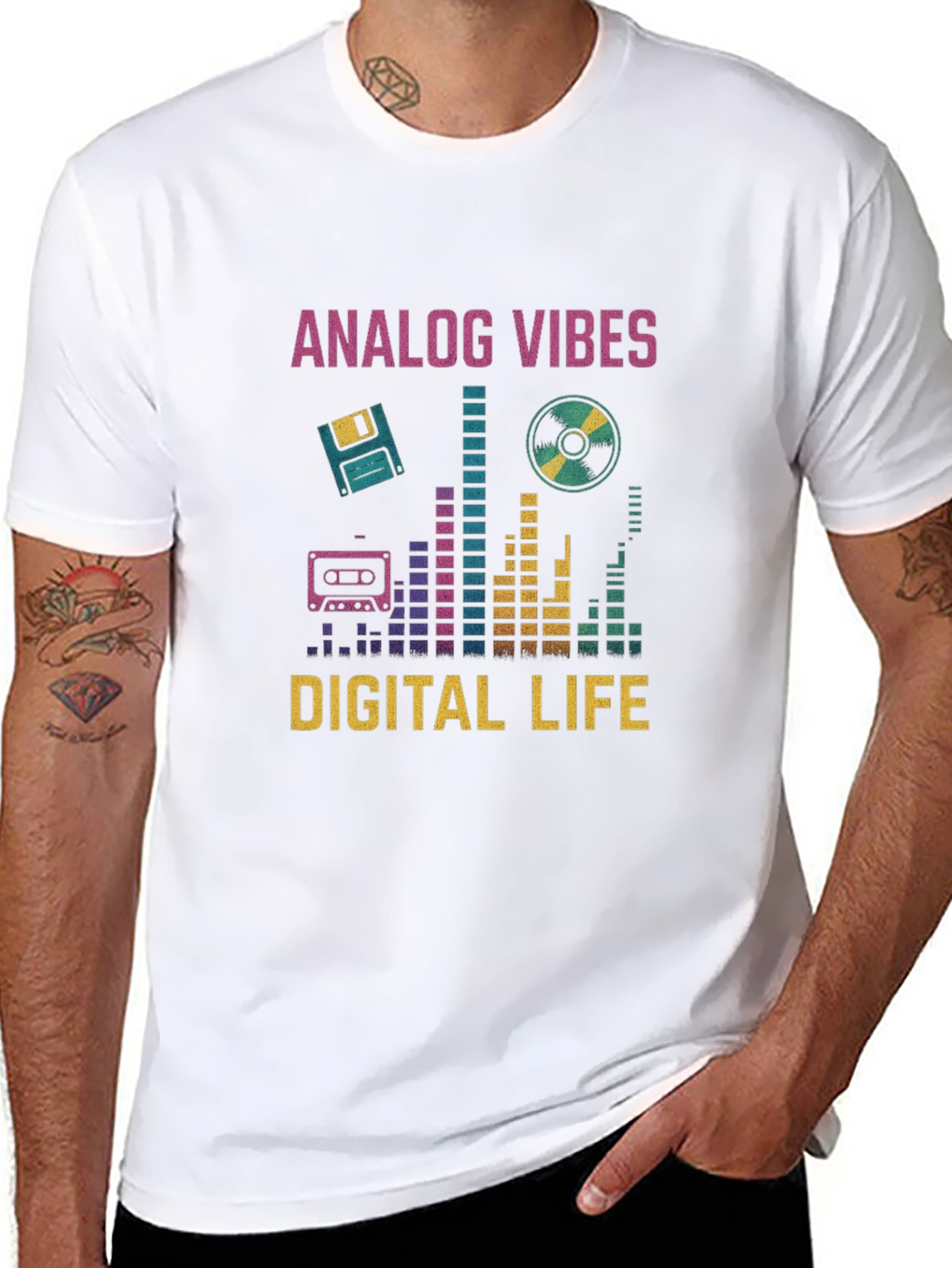 Analog Vibes Digital Life Graphic Tee