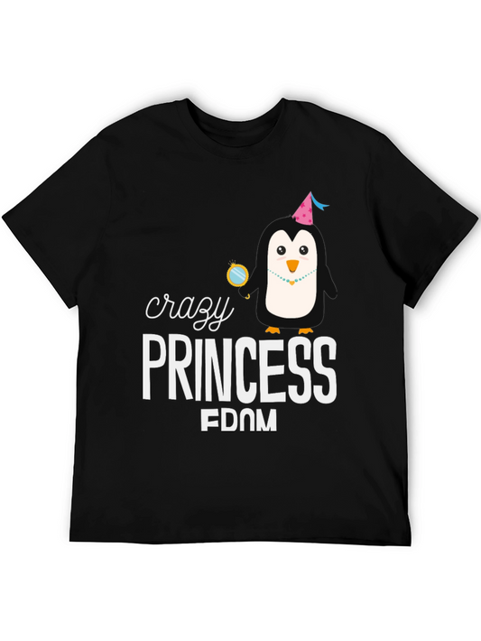 Crazy Princess Penguin Graphic Tee
