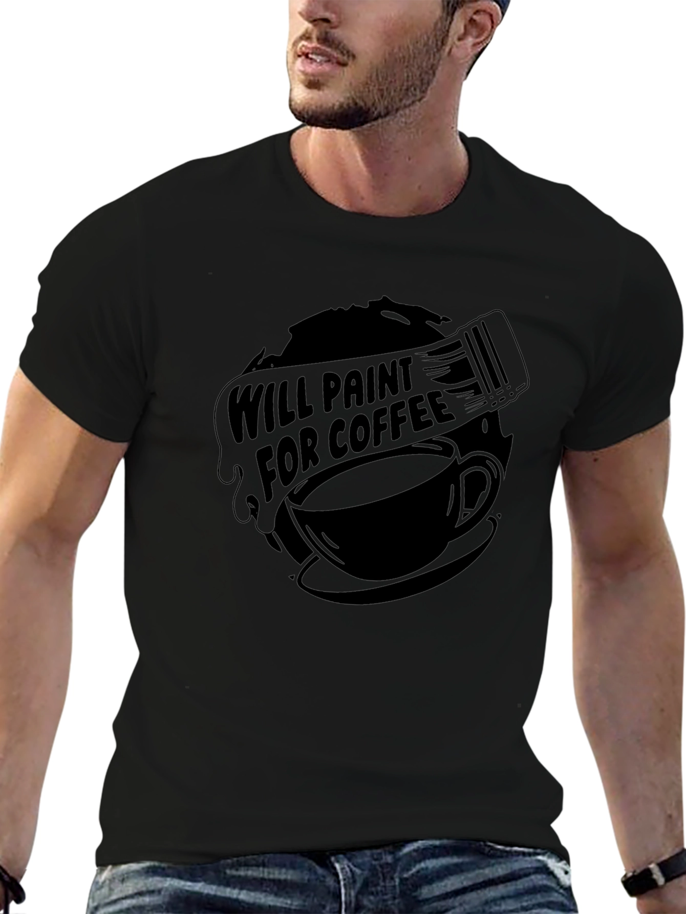 Will Paint for Coffee - Graphic Tee