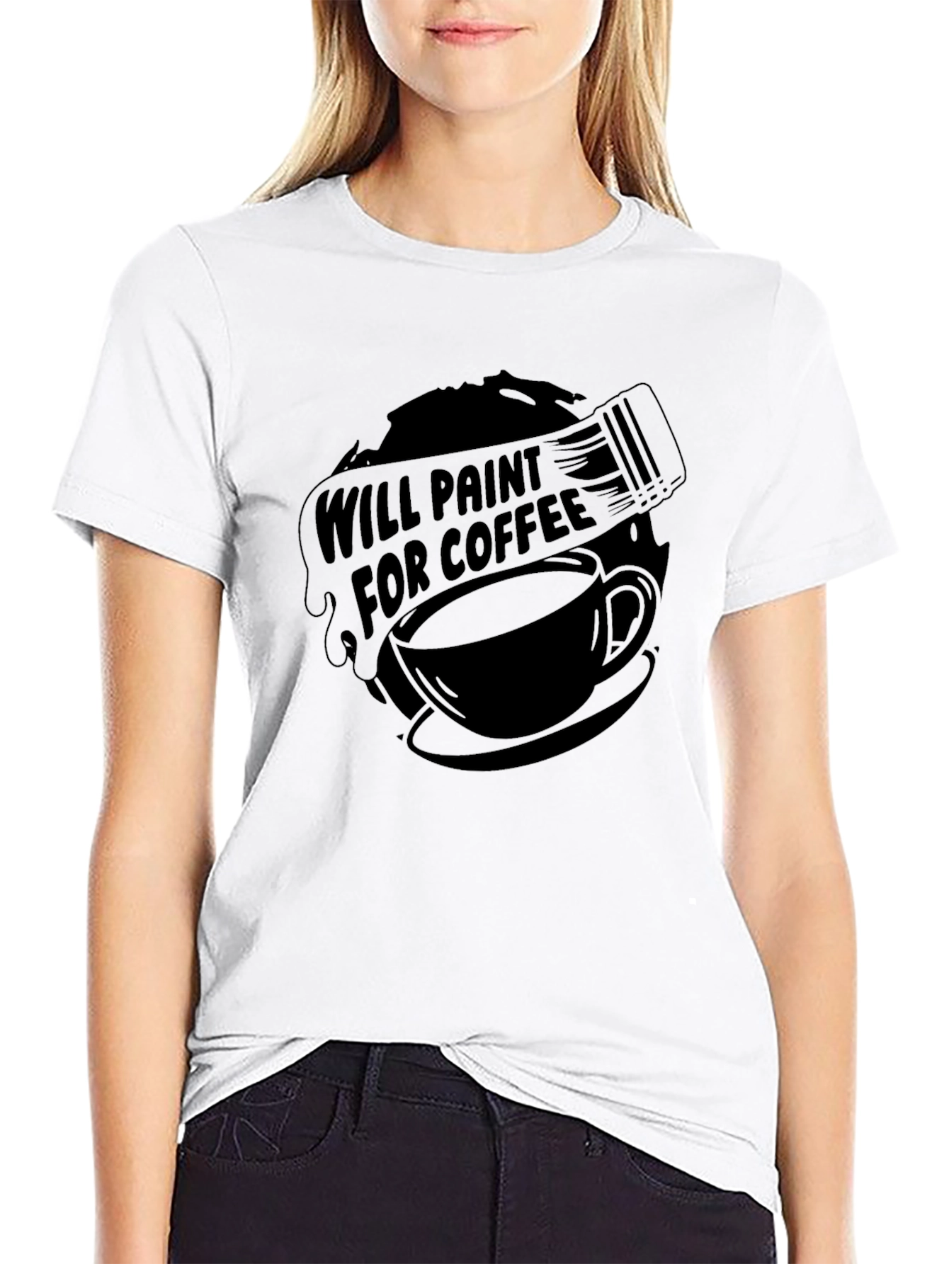 Will Paint for Coffee - Graphic Tee