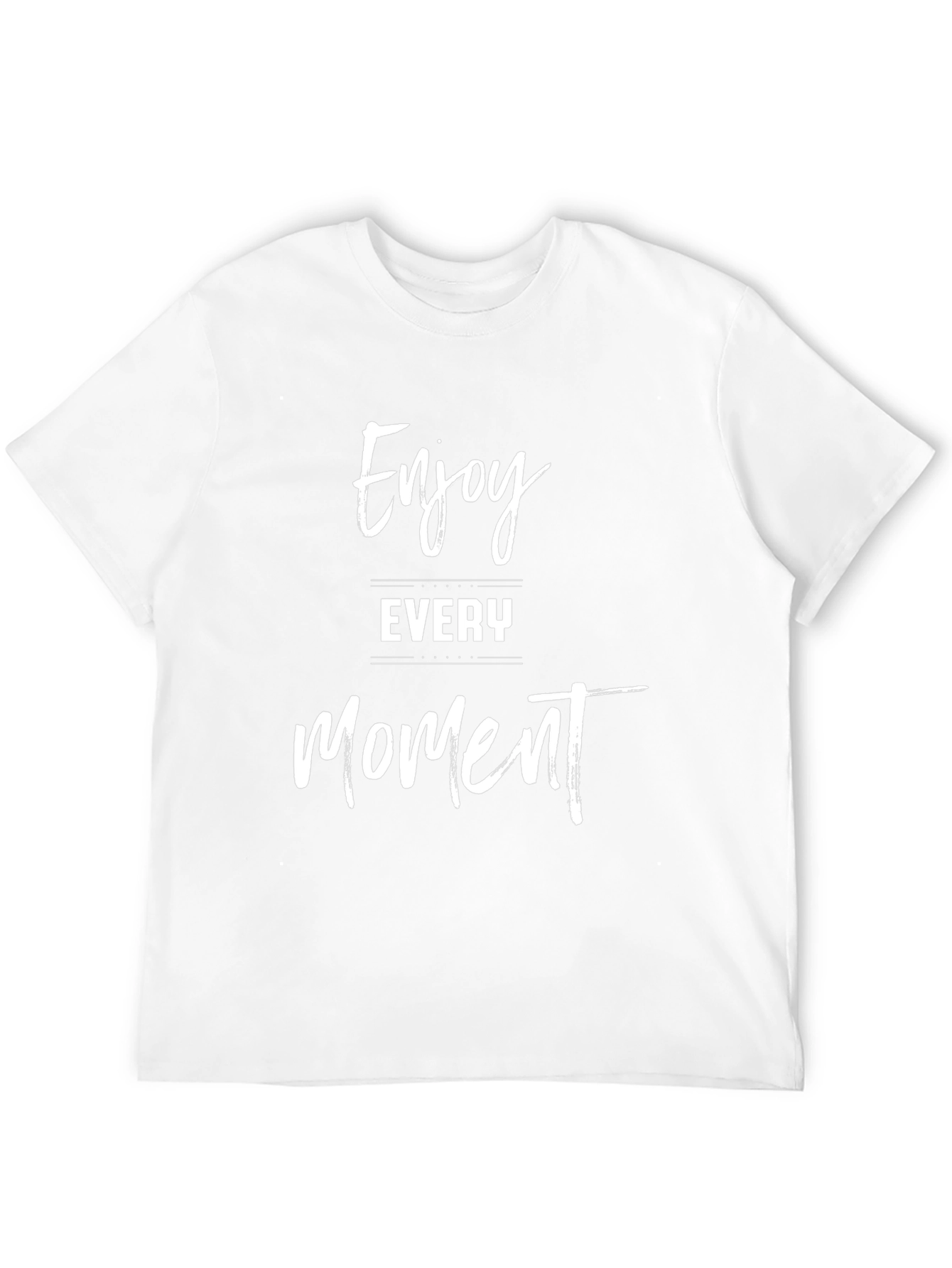Enjoy Every Moment Black Graphic T-Shirt