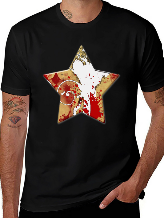 Graphic Star T-Shirt - Distressed Print