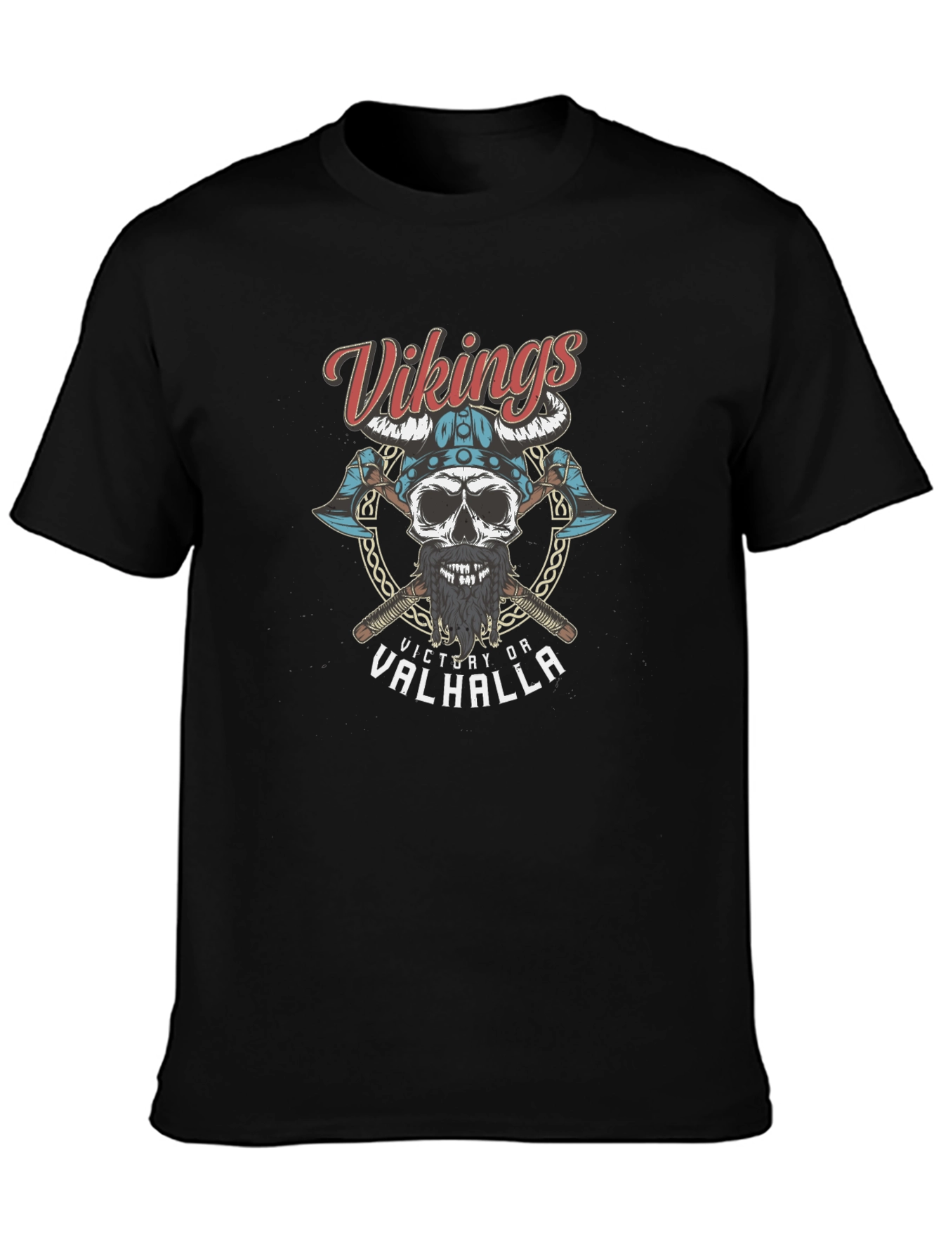 Vikings Victory or Valhalla Graphic T-Shirt