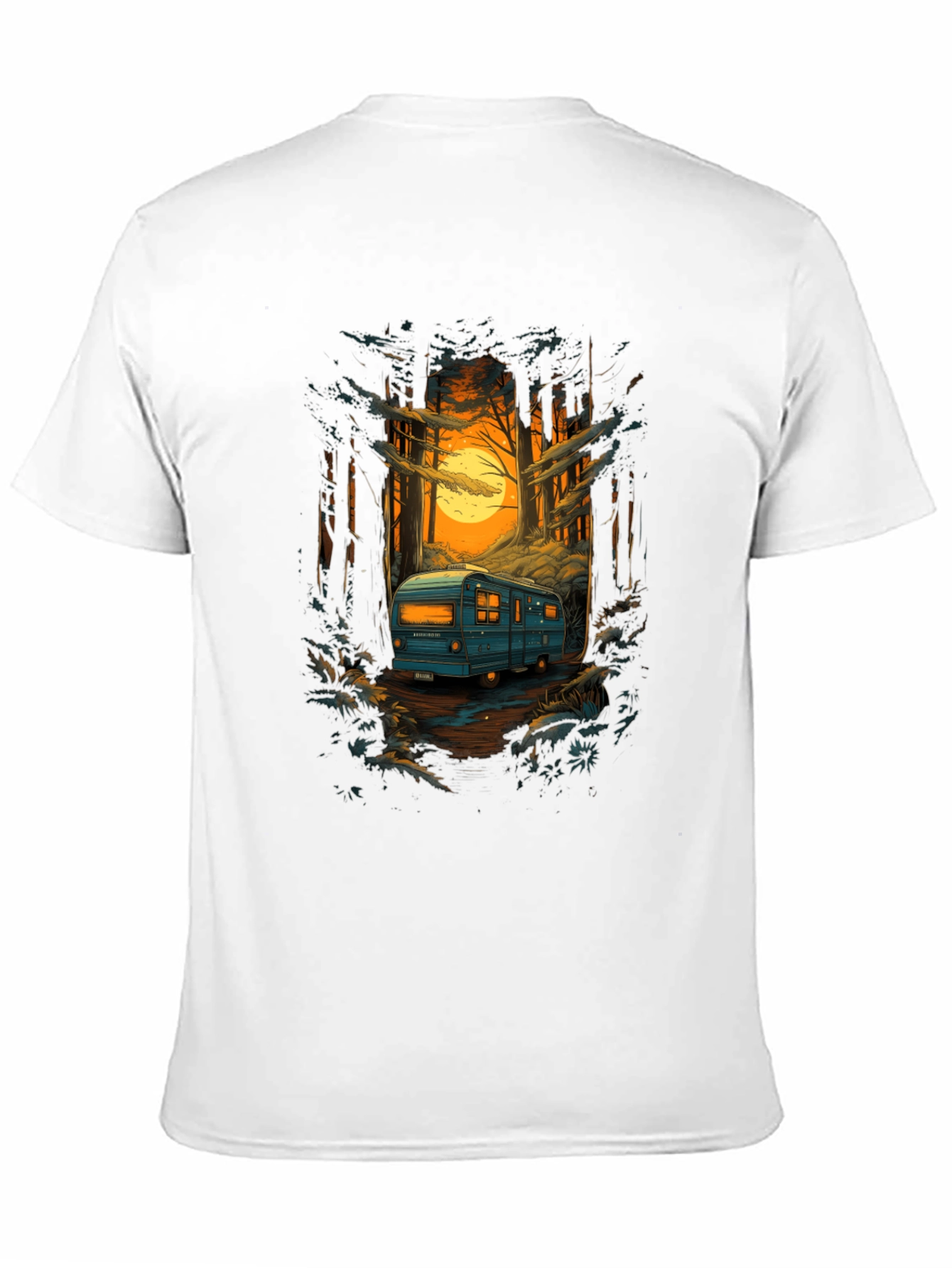 Adventure Awaits: RV in Forest T-Shirt