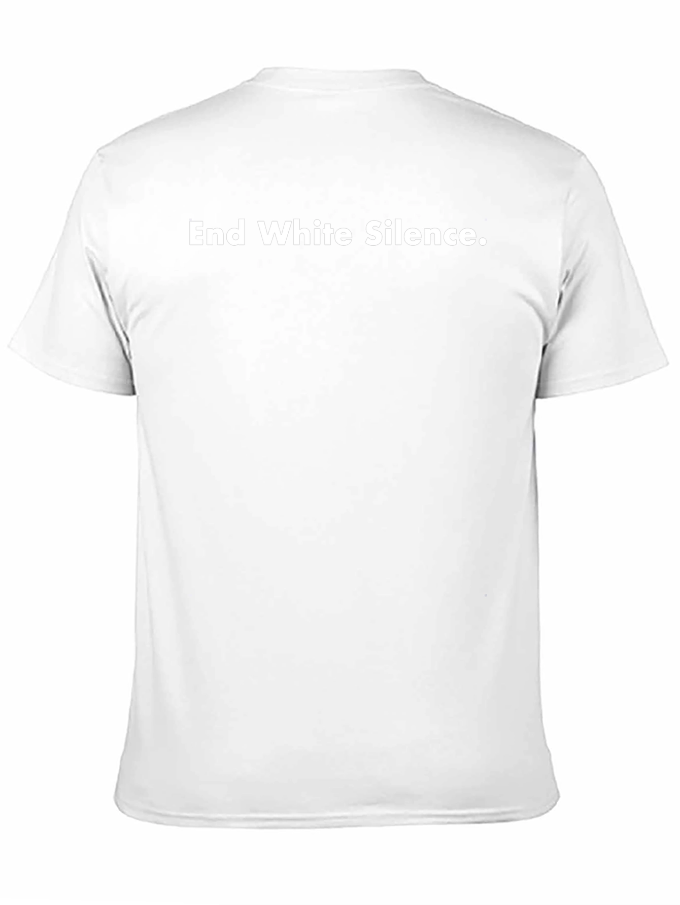 End White Silence Black T-Shirt