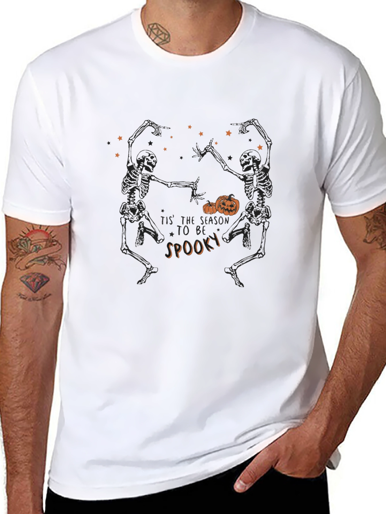 Spooky Season Skeleton Graphic Tee