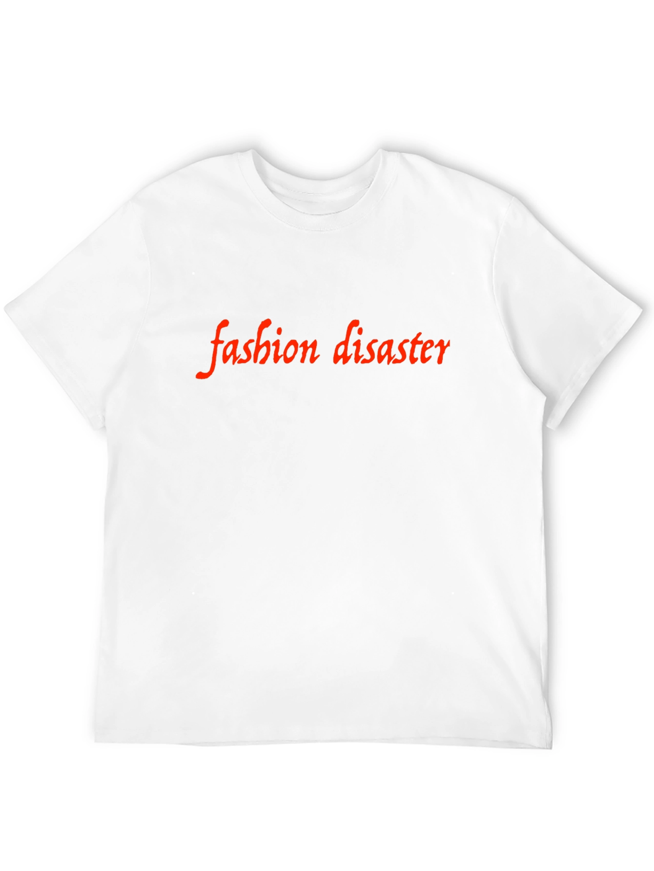 Fashion Disaster Graphic Tee - Black Cotton Casual Shirt
