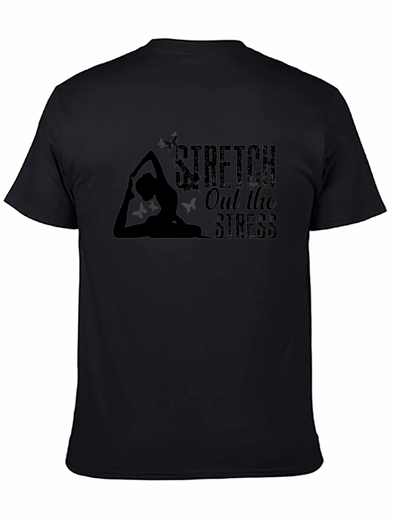 Stretch Out the Stress Yoga Graphic T-Shirt