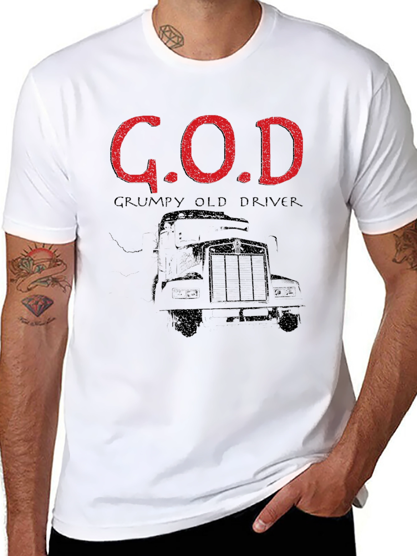 G.O.D. Grumpy Old Driver T-Shirt - Black
